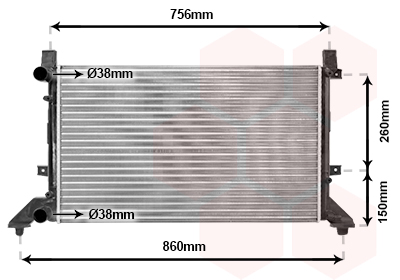 Radiateur Van Wezel 58002155