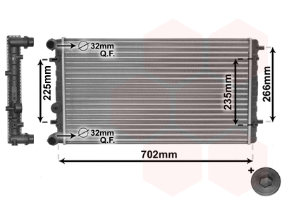 Radiateur Van Wezel 58002174