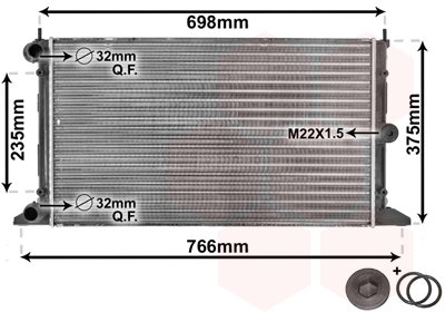 Radiateur Van Wezel 58002188