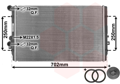 Radiateur Van Wezel 58002193