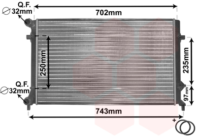 Radiateur Van Wezel 58002204