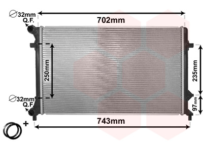 Radiateur Van Wezel 58002205