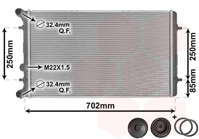 Radiateur Van Wezel 58002217