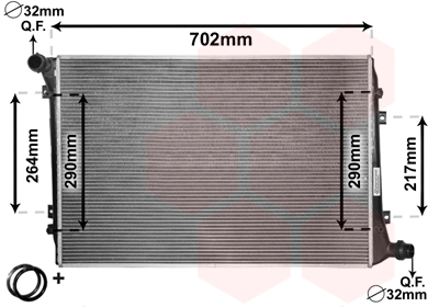 Radiateur Van Wezel 58002224