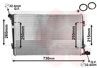 Radiateur Van Wezel 58002255