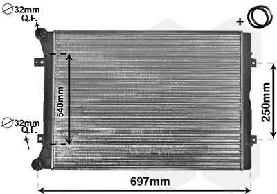 Radiateur Van Wezel 58002283