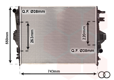 Radiateur Van Wezel 58002316