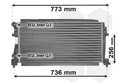 Radiateur Van Wezel 58002340