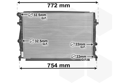 Radiateur Van Wezel 58002343