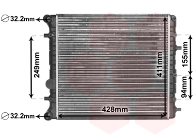 Radiateur Van Wezel 58002346