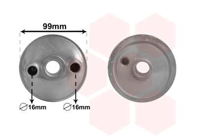 Oliekoeler motorolie Van Wezel 58003358