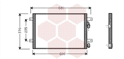 Airco condensor Van Wezel 58005153