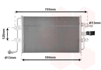 Airco condensor Van Wezel 58005176