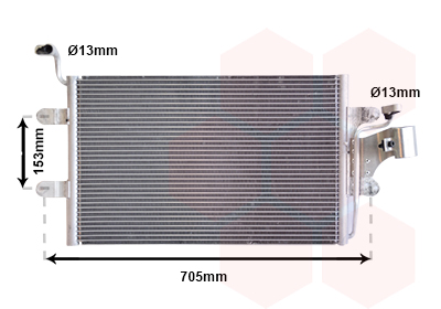 Airco condensor Van Wezel 58005181