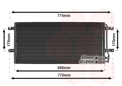 Airco condensor Van Wezel 58005197