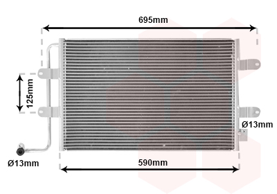 Airco condensor Van Wezel 58005252