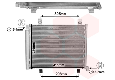 Airco condensor Van Wezel 58005327