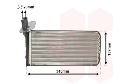 Kachelradiateur Van Wezel 58006097