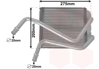 Kachelradiateur Van Wezel 58006378