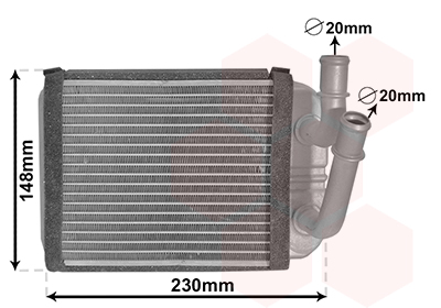 Kachelradiateur Van Wezel 58006381