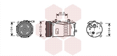 Airco compressor Van Wezel 5800K046