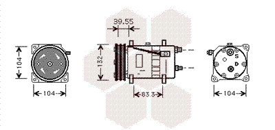 Airco compressor Van Wezel 5800K074