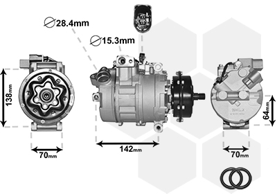 Airco compressor Van Wezel 5800K087