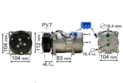 Airco compressor Van Wezel 5800K288