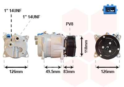 Airco compressor Van Wezel 5800K303