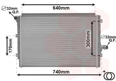 Radiateur Van Wezel 58012208