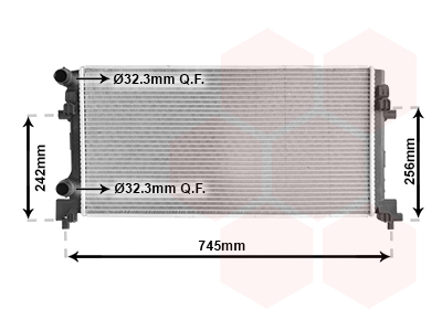 Radiateur Van Wezel 58012340