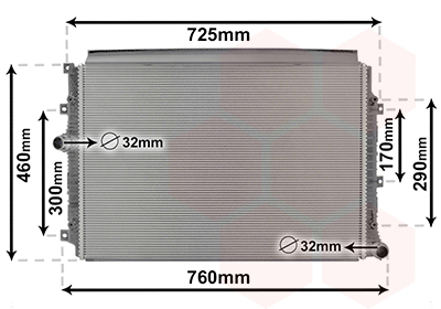 Radiateur Van Wezel 58012704