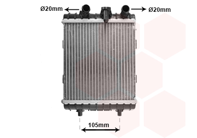 Radiateur Van Wezel 58012710