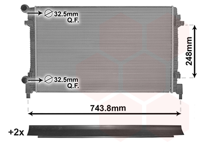 Radiateur Van Wezel 58012711