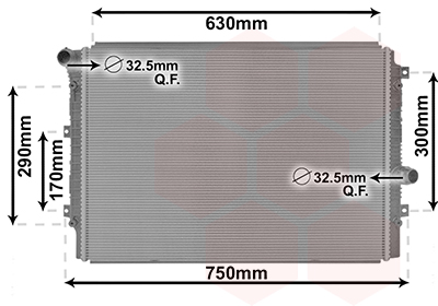 Radiateur Van Wezel 58012713