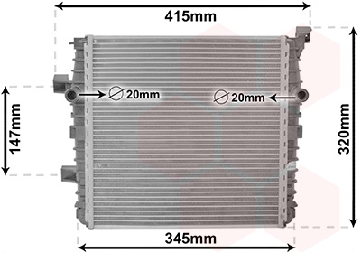 Radiateur Van Wezel 58012718