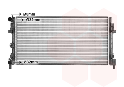 Radiateur Van Wezel 58012728