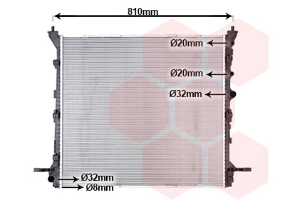 Radiateur Van Wezel 58012729