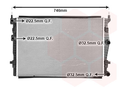 Radiateur Van Wezel 58012733