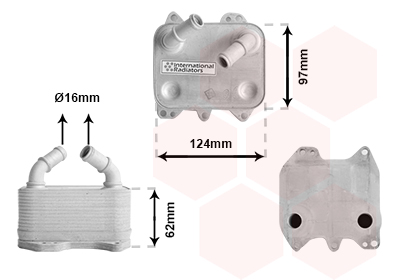 Oliekoeler motorolie Van Wezel 58013711