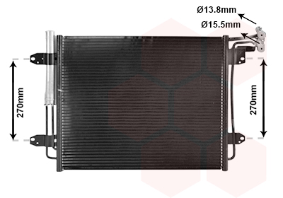 Airco condensor Van Wezel 58015713