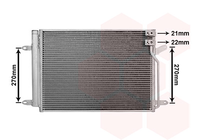 Condensor, airconditioning Van Wezel 58015717