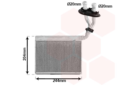 Kachelradiateur Van Wezel 58016709