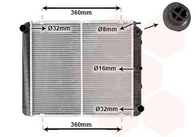 Radiateur Van Wezel 59002038