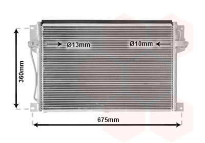 Airco condensor Van Wezel 59005077