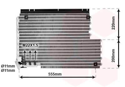 Airco condensor Van Wezel 59005078