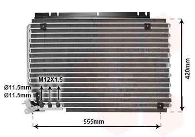 Airco condensor Van Wezel 59005090