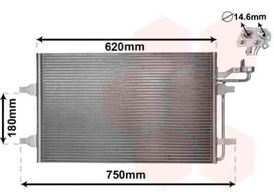 Airco condensor Van Wezel 59005140