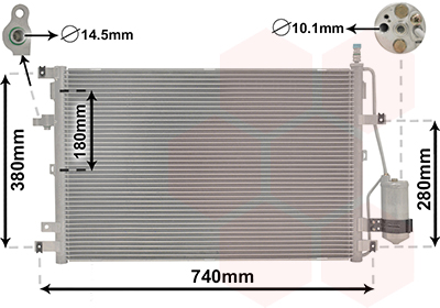 Airco condensor Van Wezel 59005158