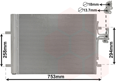 Airco condensor Van Wezel 59005161